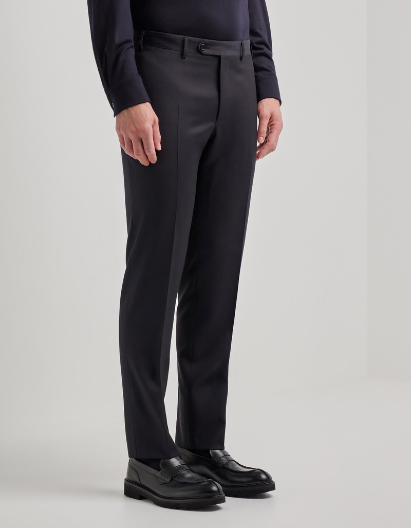 PANTS IN NAVY BLUE WOOL 3