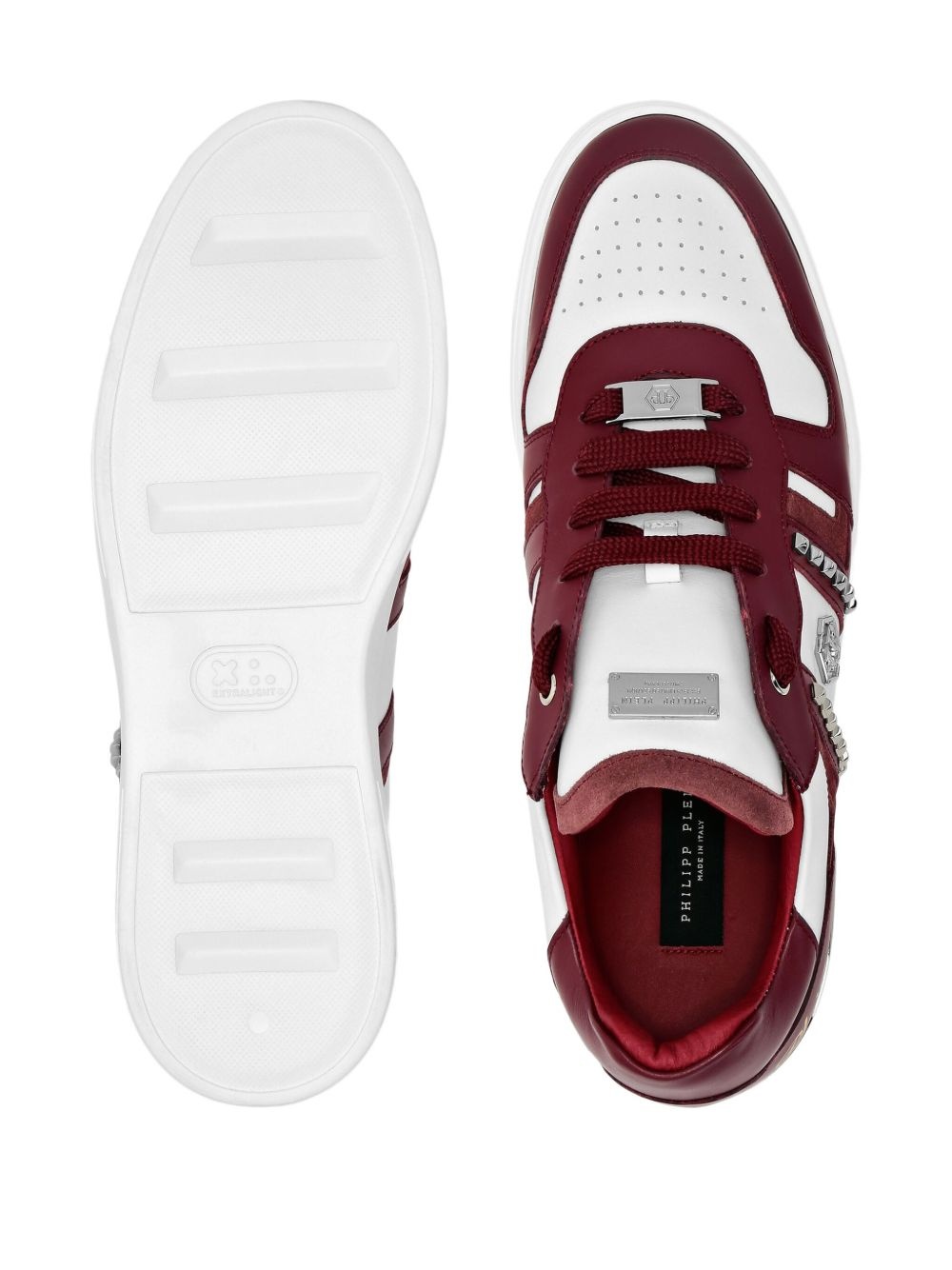 stud-embellished low-top sneakers - 3
