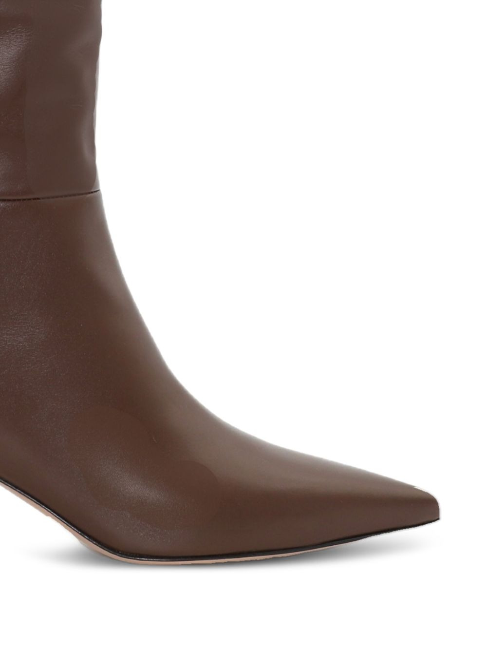 55mm Joyce leather pointed-toe knee-high boots - 2