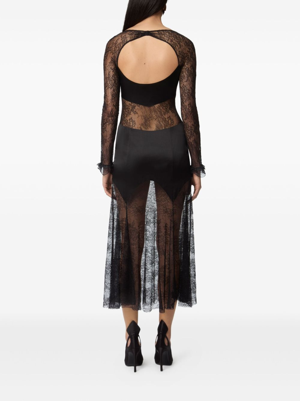 lace midi dress - 4