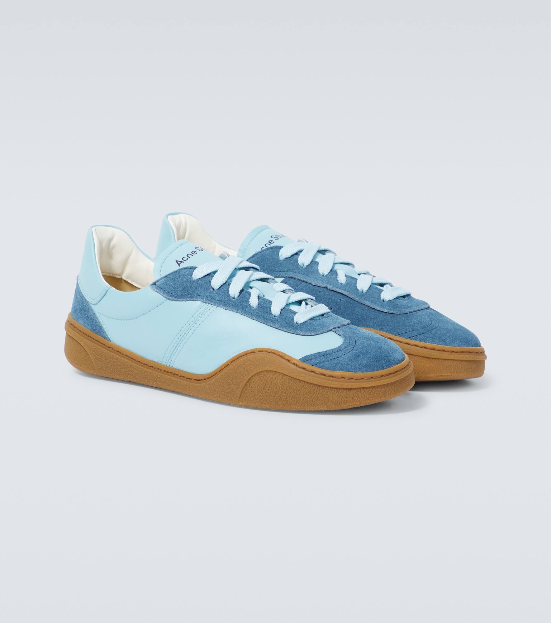 Bars M suede-trimmed sneakers - 5