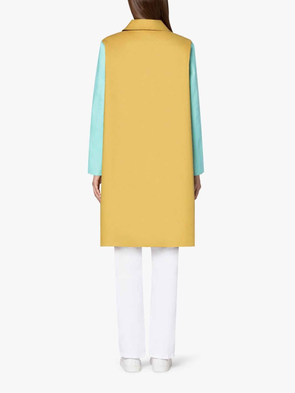 BANTON COLOURBLOCK BONDED COTTON COAT - 4