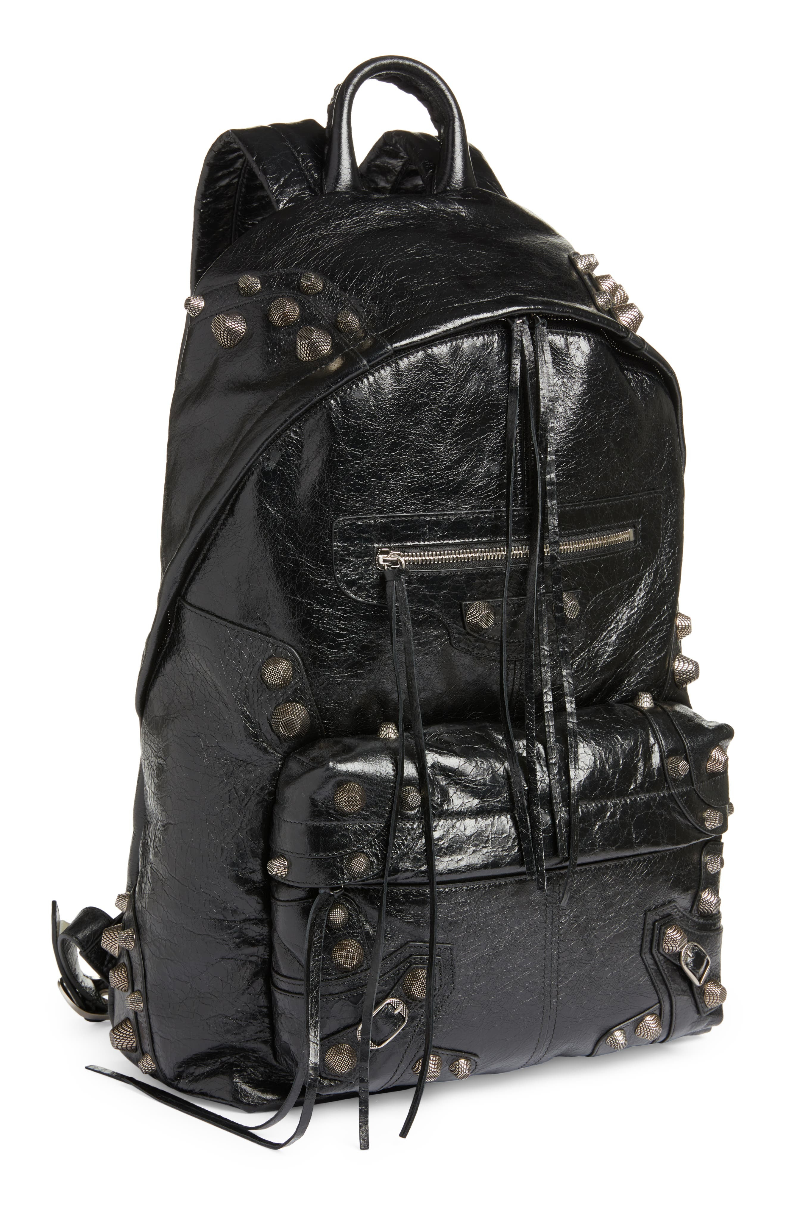 Balenciaga Medium Le Cagole Leather Backpack in Black at Nordstrom - 1