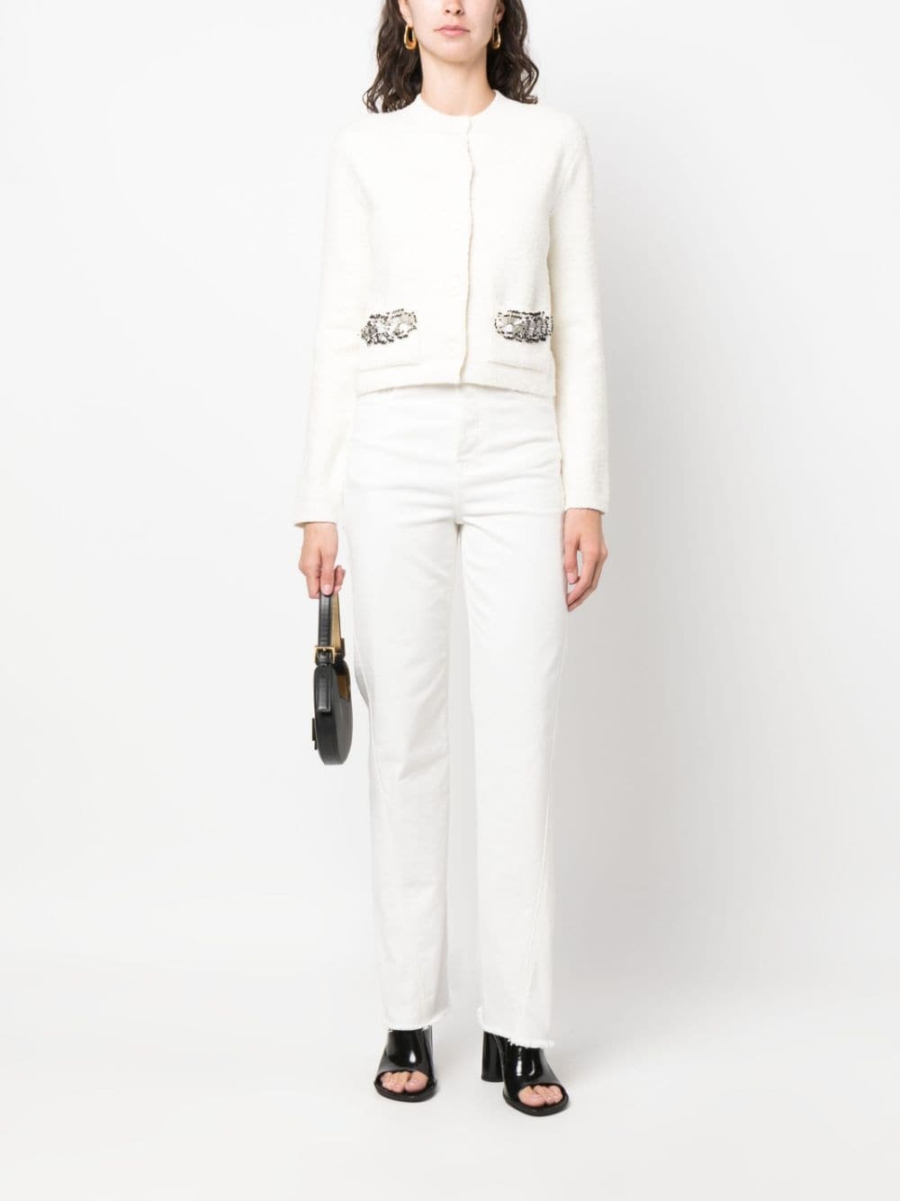 twisted straight-leg jeans - 2
