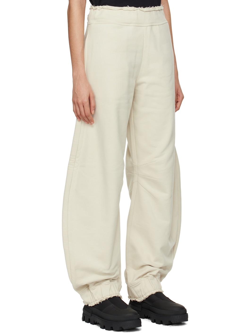 Moncler x Willow Smith Beige Raw Edge Sweatpants - 2