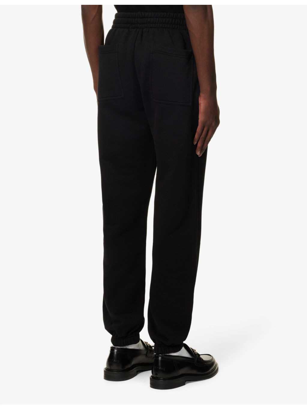 Owners' Club text-print relaxed-fit cotton-jersey jogging bottoms - 4