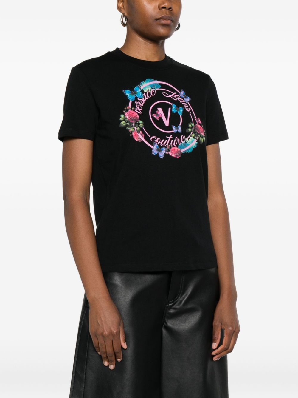 logo-print T-shirt - 3