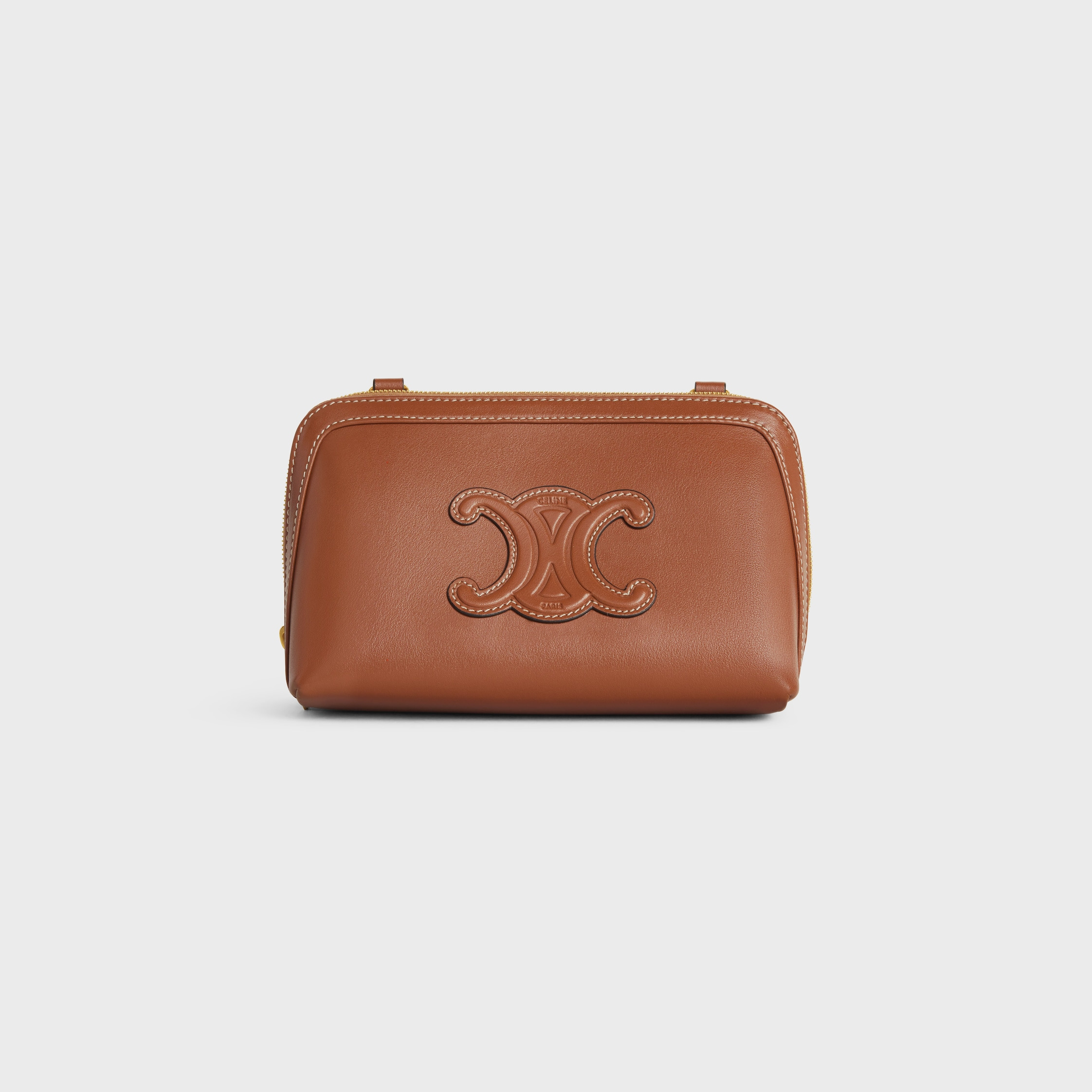 Clutch on Chain Cuir triomphe in smooth calfskin - 2