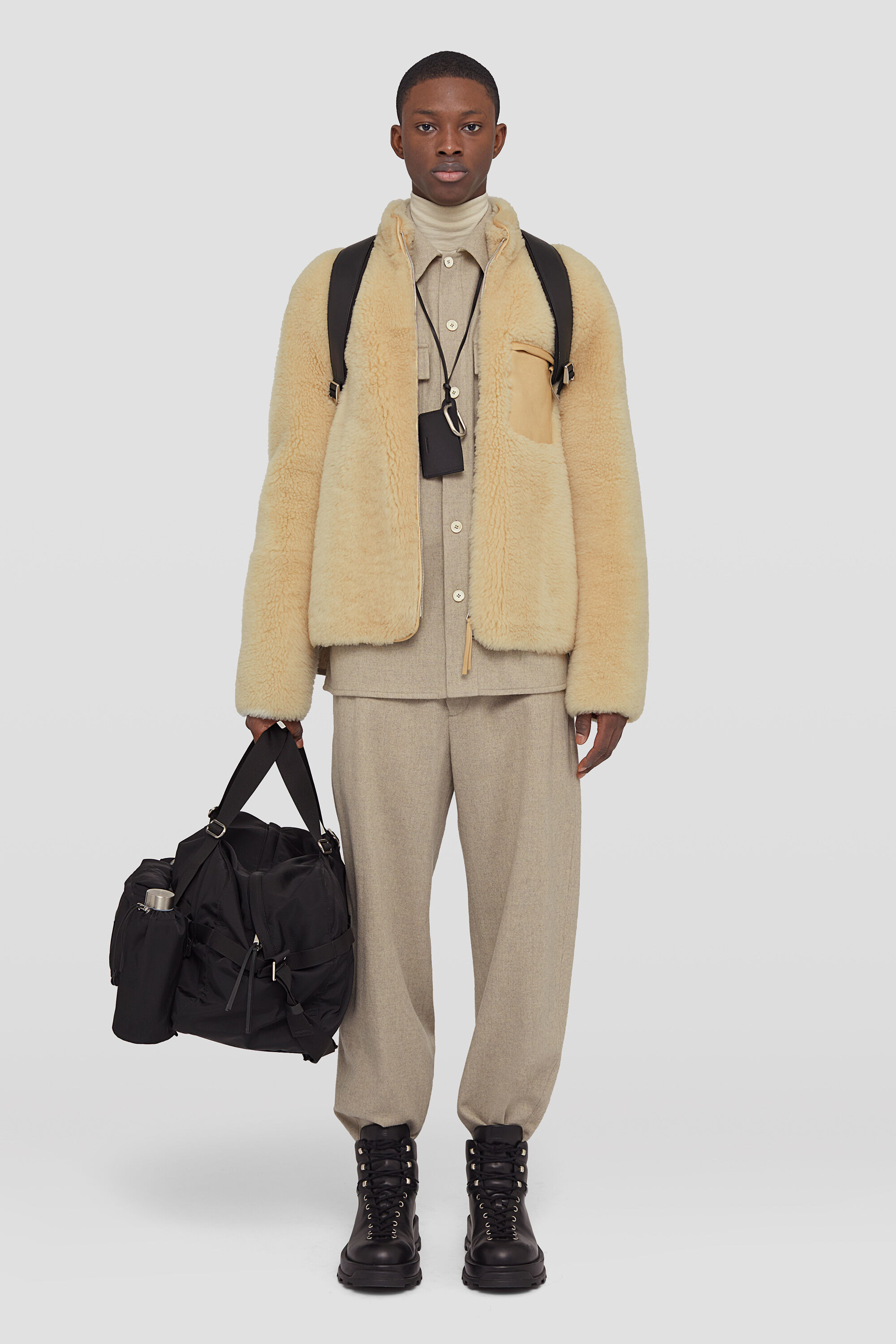 Felt Wool Overshirt - 3