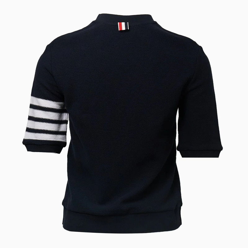 Thom Browne Rib Cuff Tee Textured Pique outlook