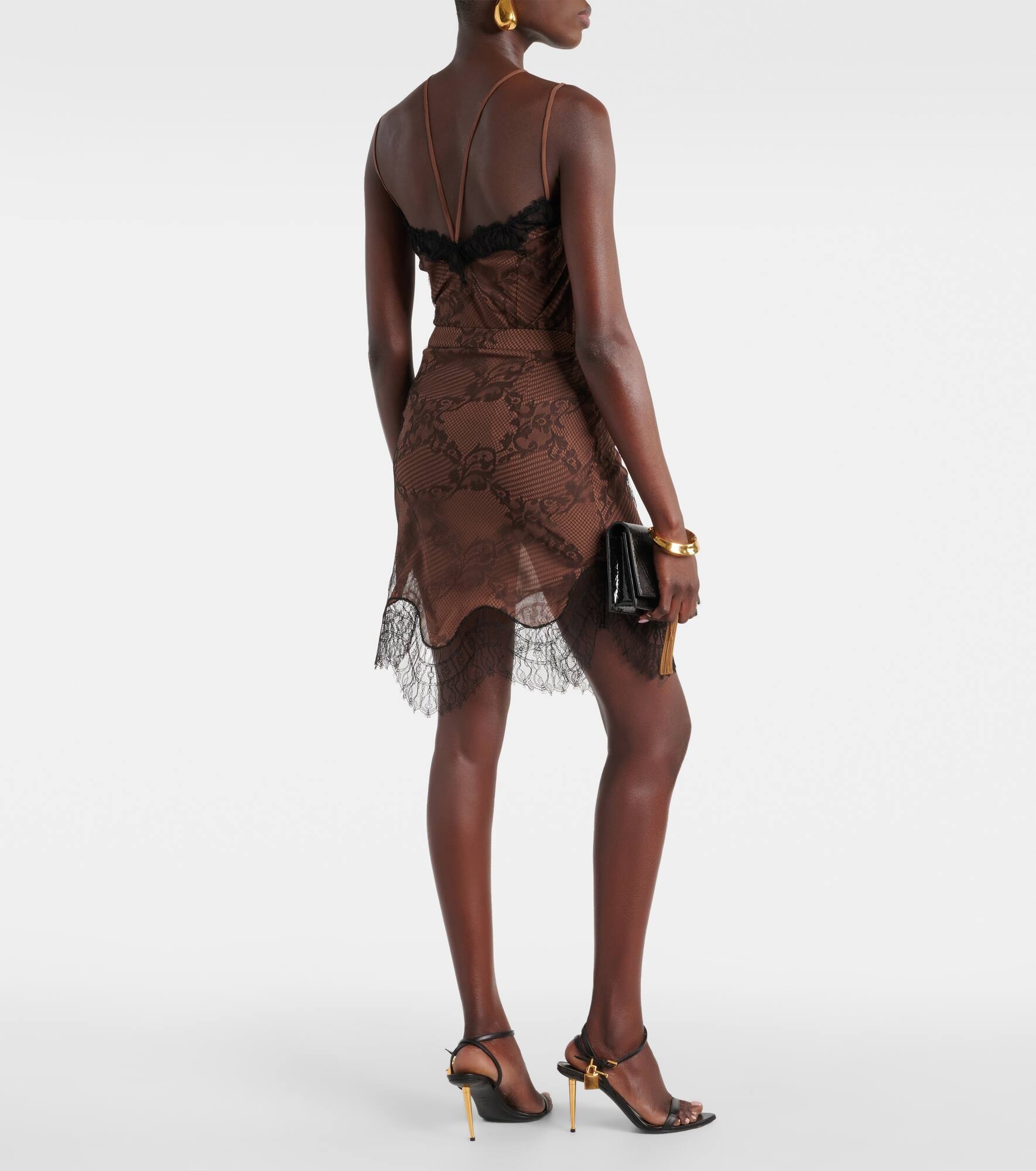 Ramage Tattoo lace miniskirt - 3