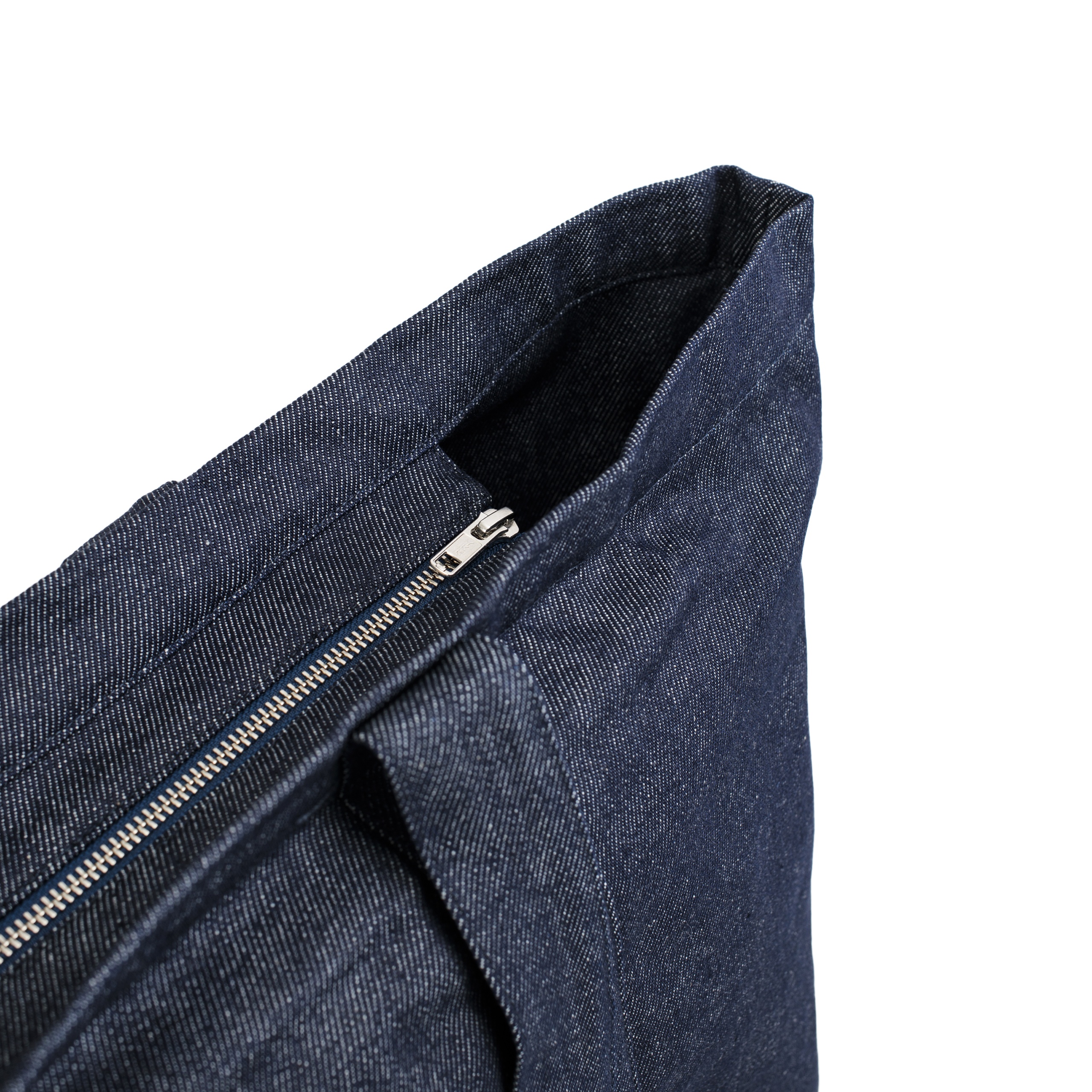 NAVY BLUE DENIM TOTE BAG - 6