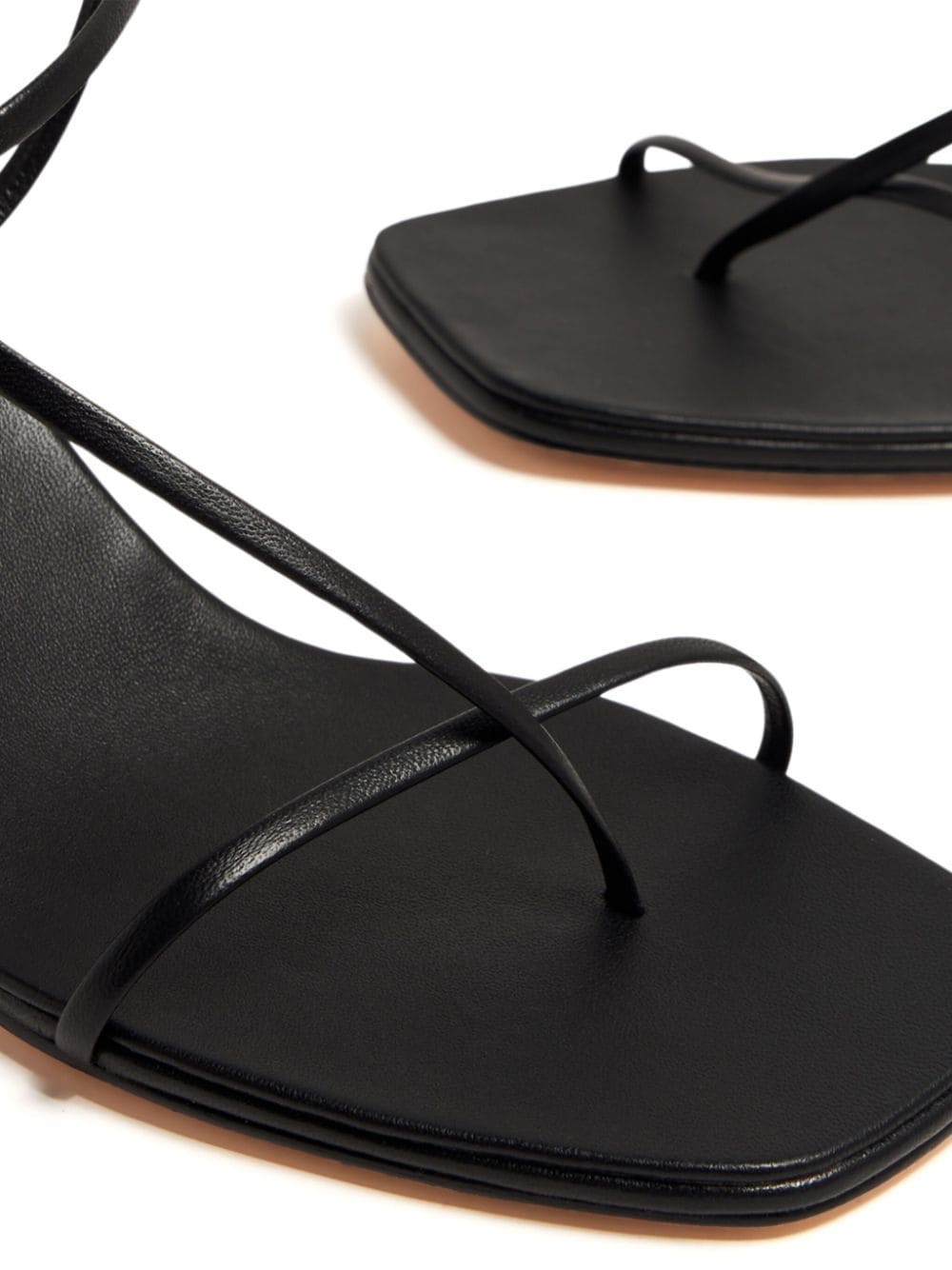 Cross Front 70mm leather sandals - 4