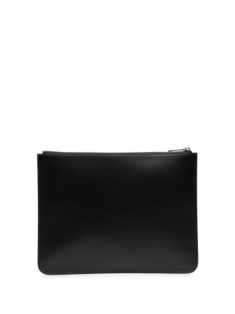 logo-printed clutch - 3