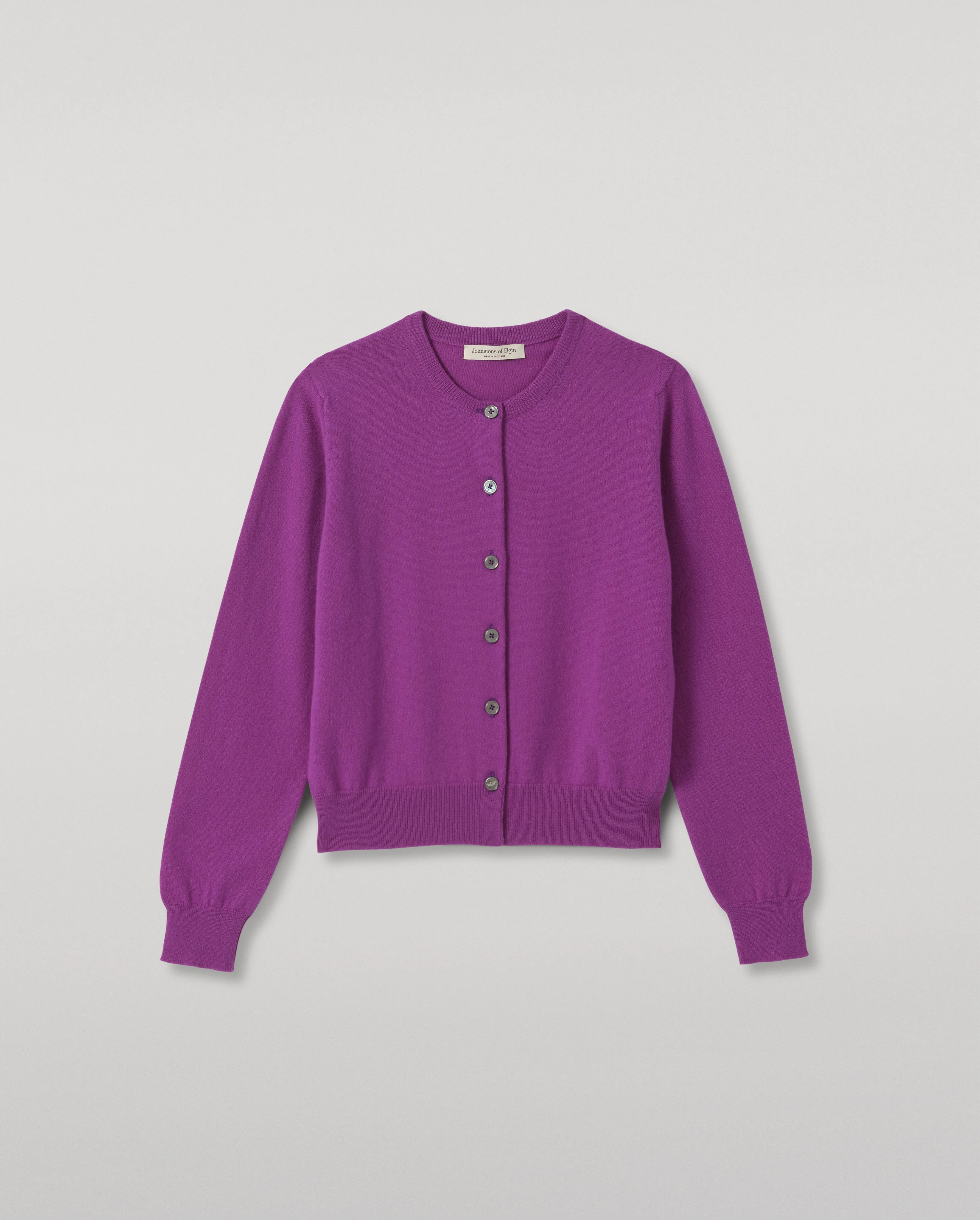 Iris Classic Purple Cashmere Cardigan - 1