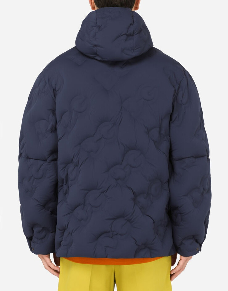 Dolce & Gabbana Hooded quilted nylon jacket with DG logo outlook