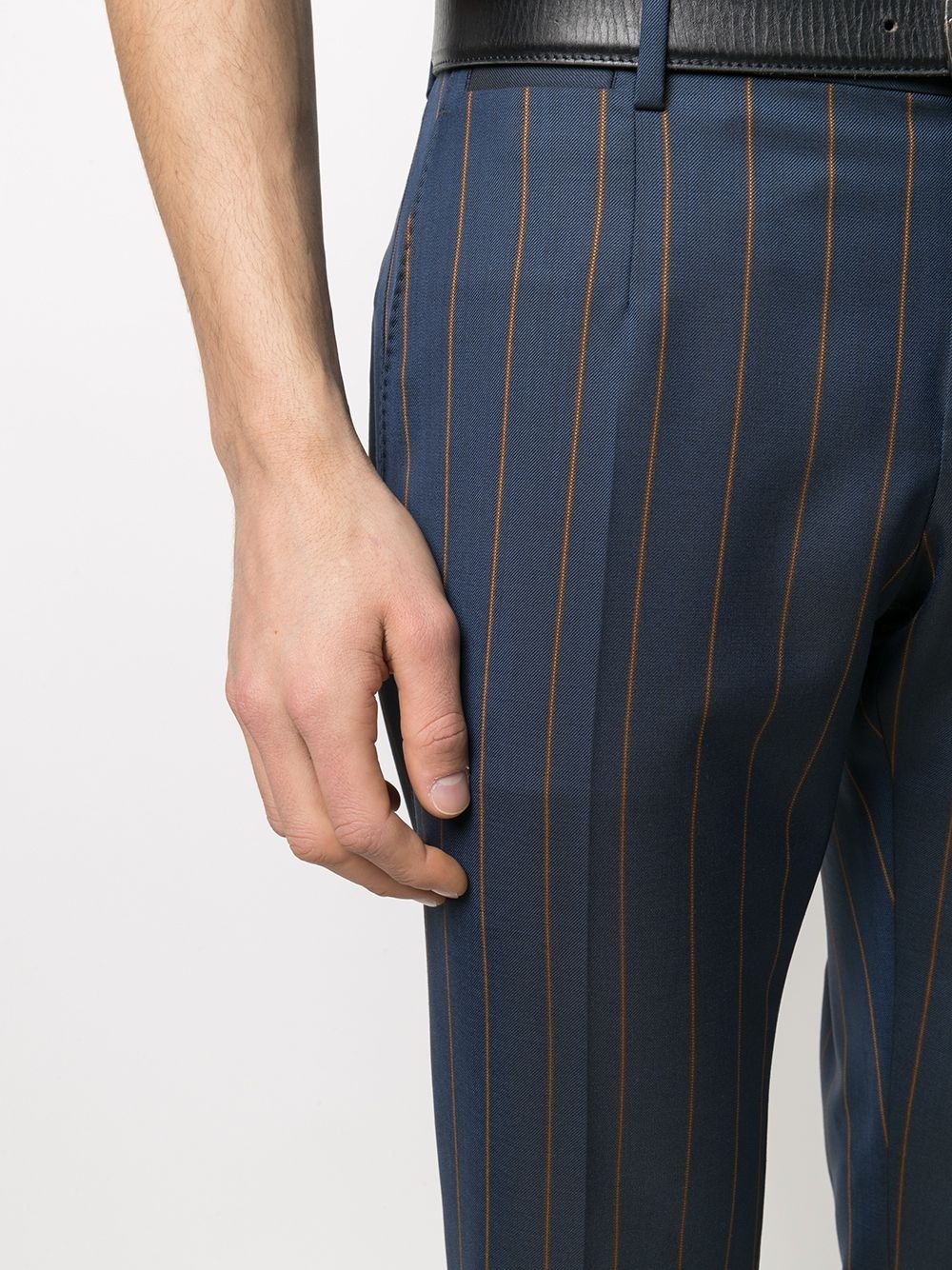 pinstripe tailored trousers - 5