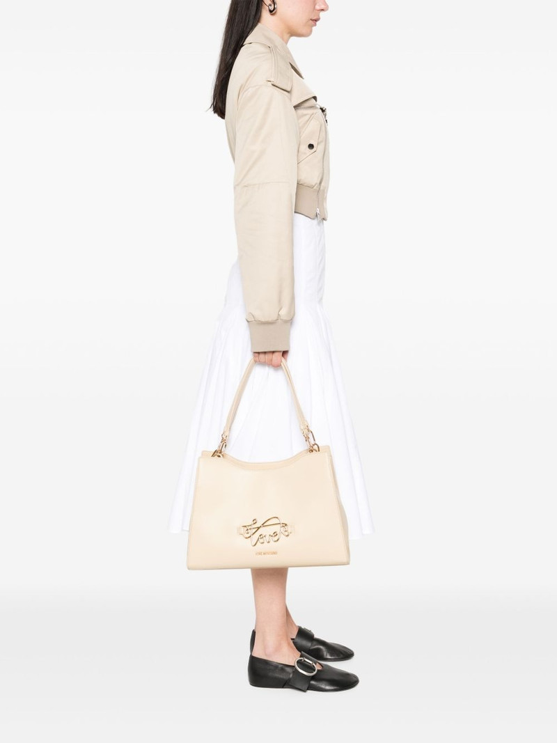 Moschino logo-lettering tote bag outlook
