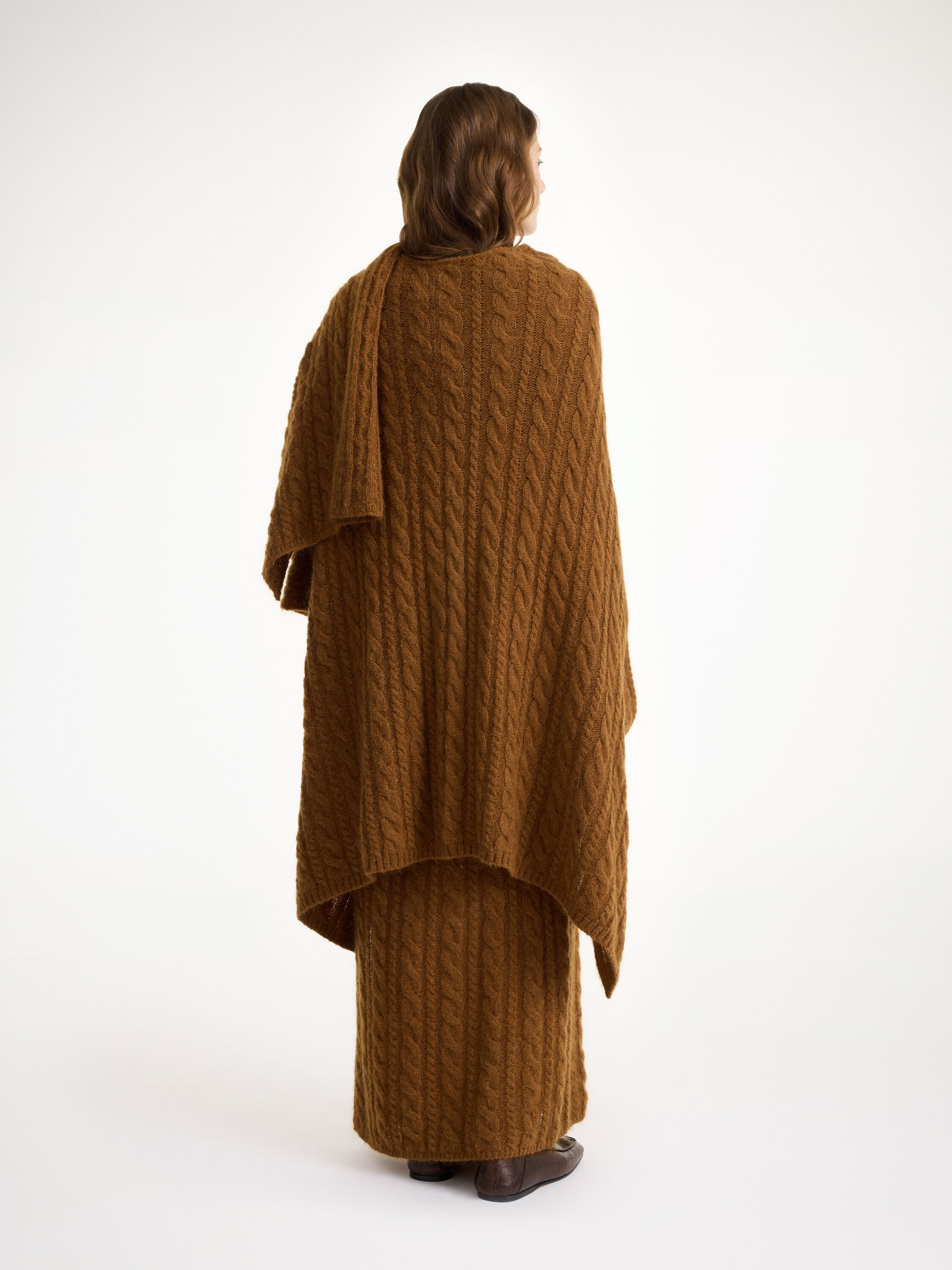 Kassillas wool-blend poncho - 3