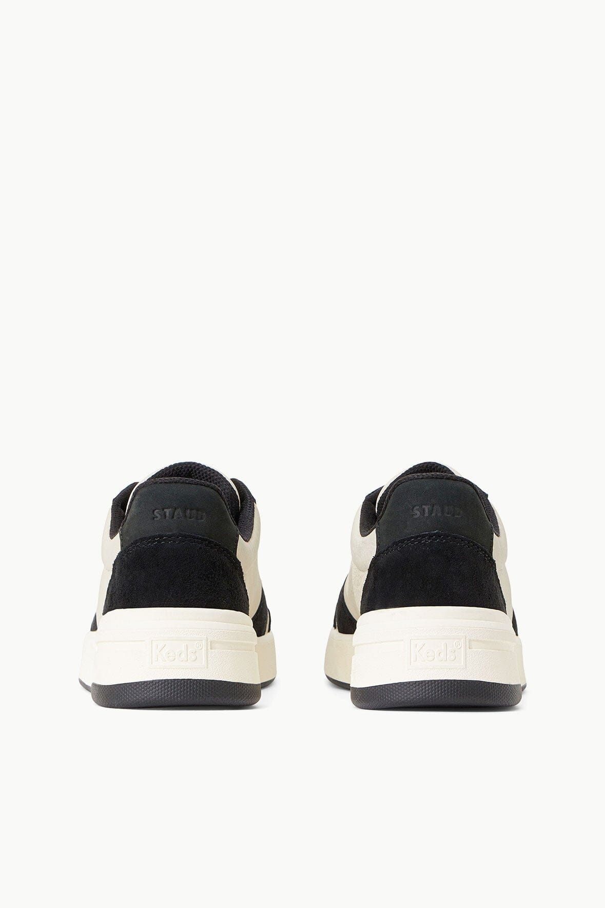 KEDS x STAUD THE COURT SNEAKER BLACK CREAM - 8