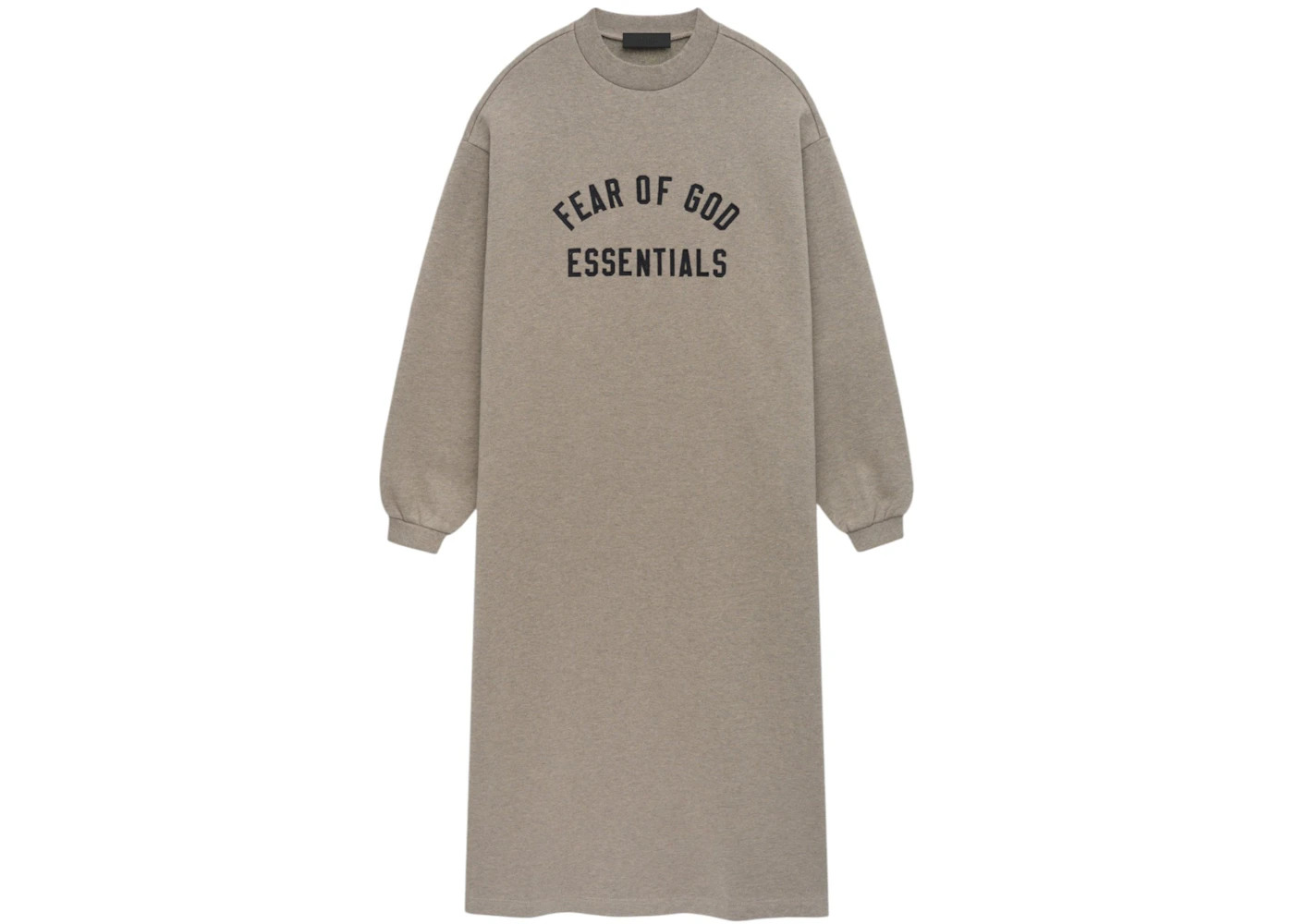 Fear of God Essentials Women's Fleece Crewneck Dress Heather Gray - 1