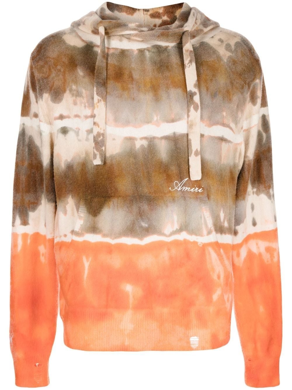 tie-dye wool hoodie - 1