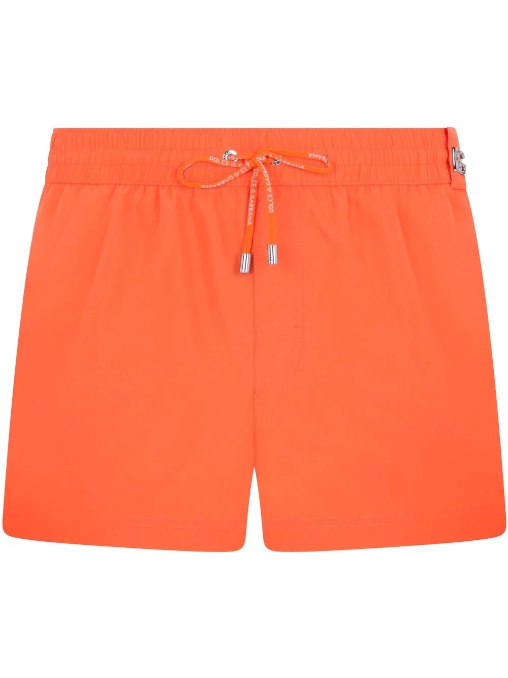 logo-plaque swim shorts - 1