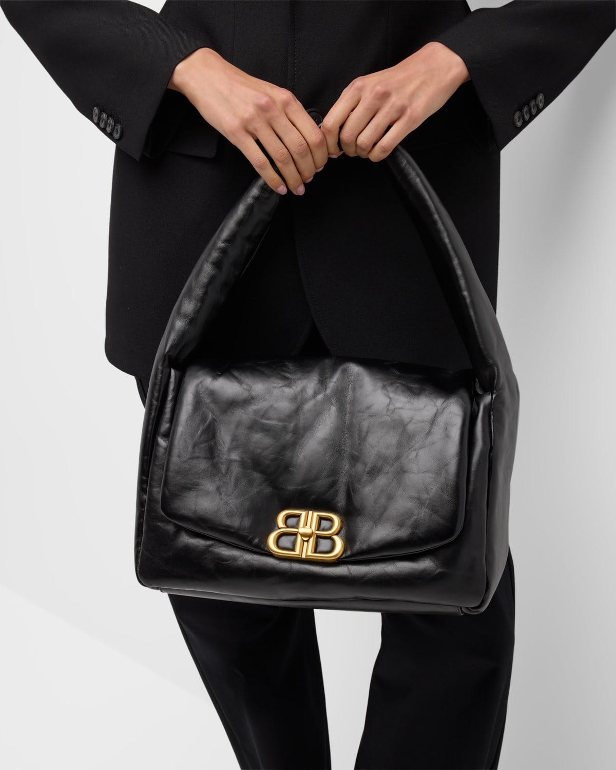BALENCIAGA Monaco Sling Bag M | neimanmarcus | REVERSIBLE