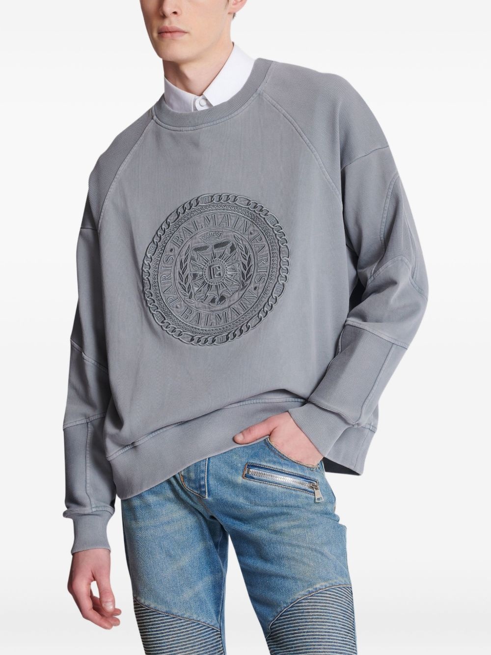 embroidered sweatshirt - 5