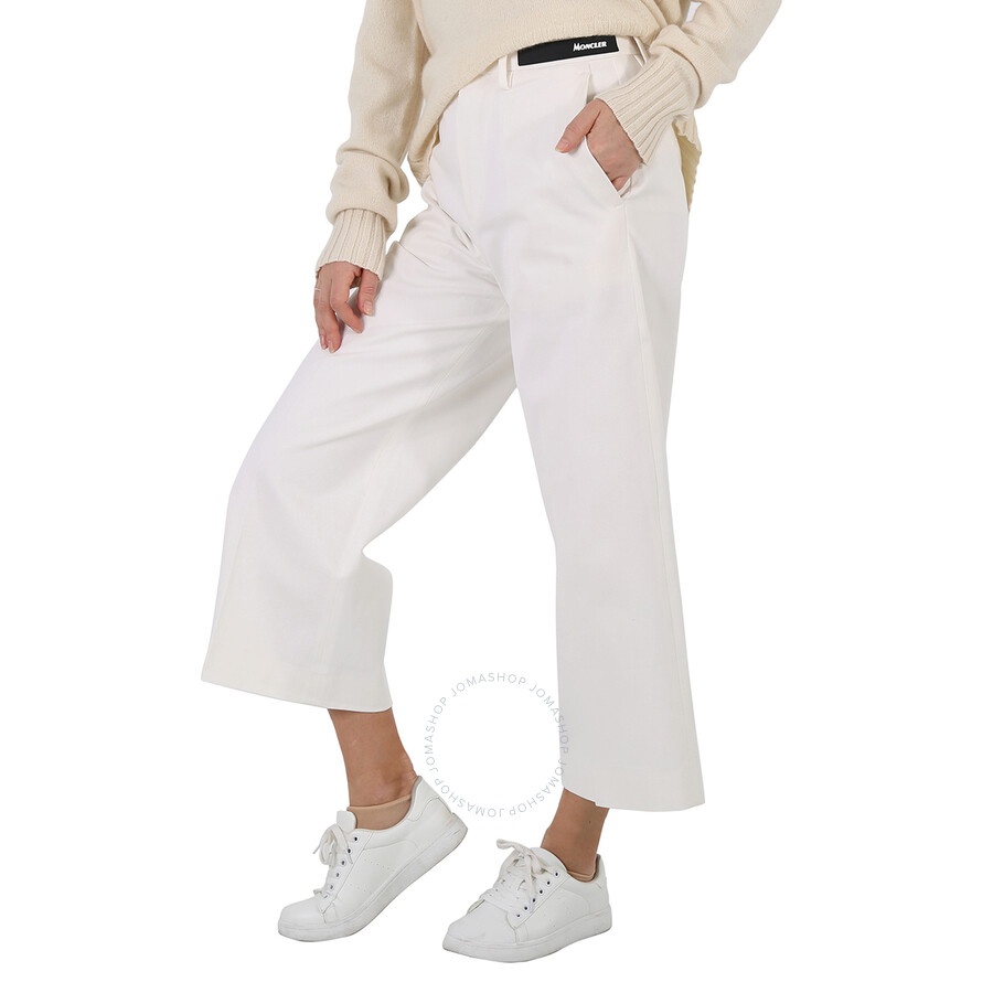 Moncler Ladies Cotton Gabardine Cropped Dress Pants - 5