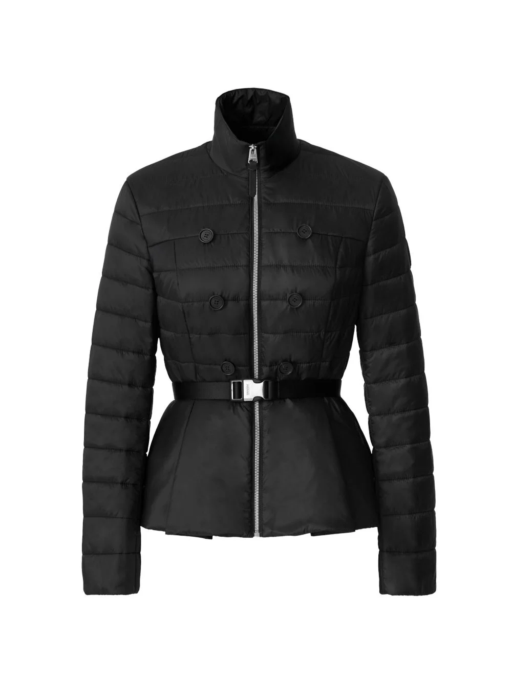 Serafina belted quilted jacket - 1