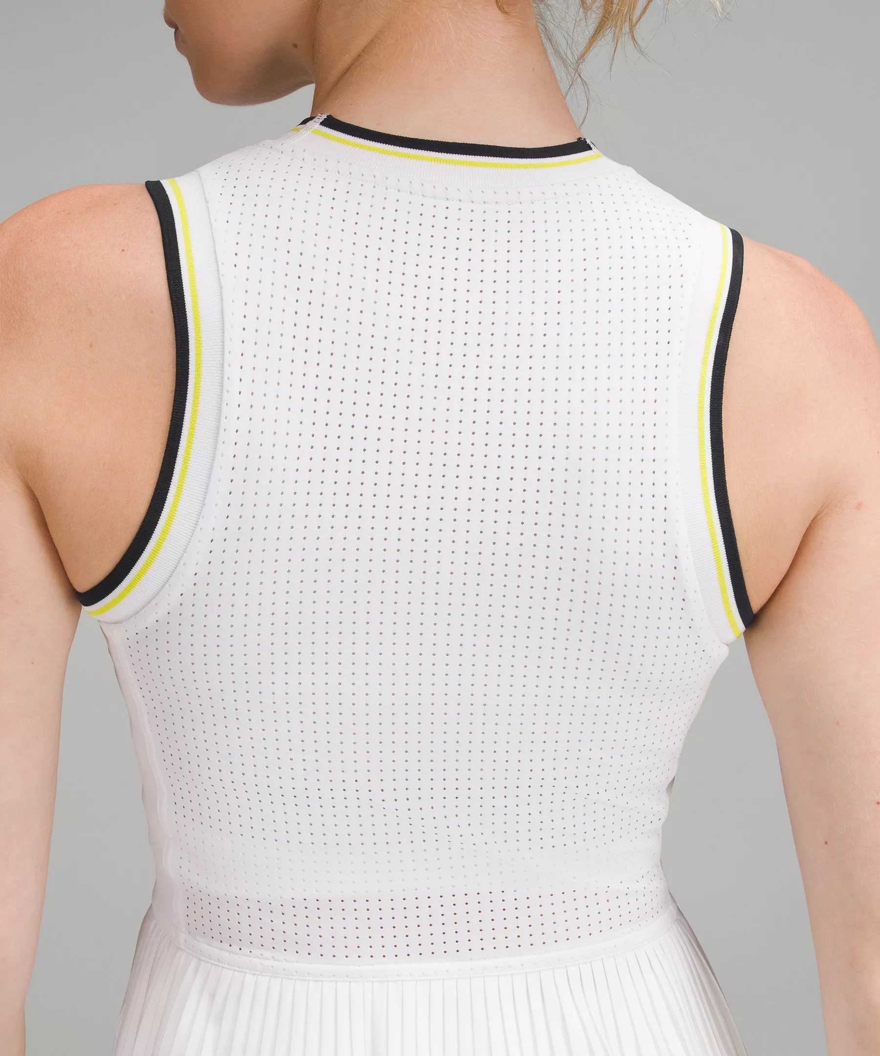 Varsity Scoop-Neck Linerless Tennis Dress - 4