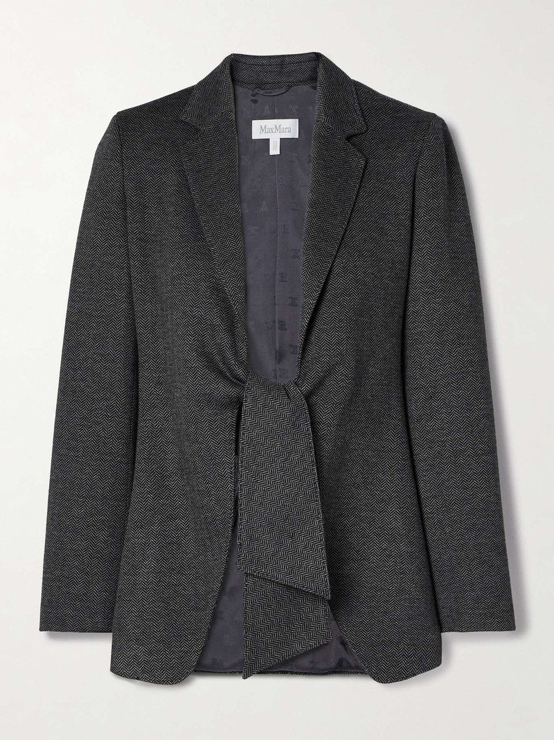 MONIA Jersey jacket with sash - 1