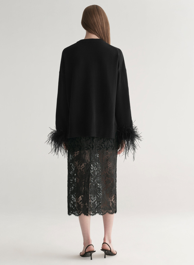 Wilda Feather Trimmed Sweater 6