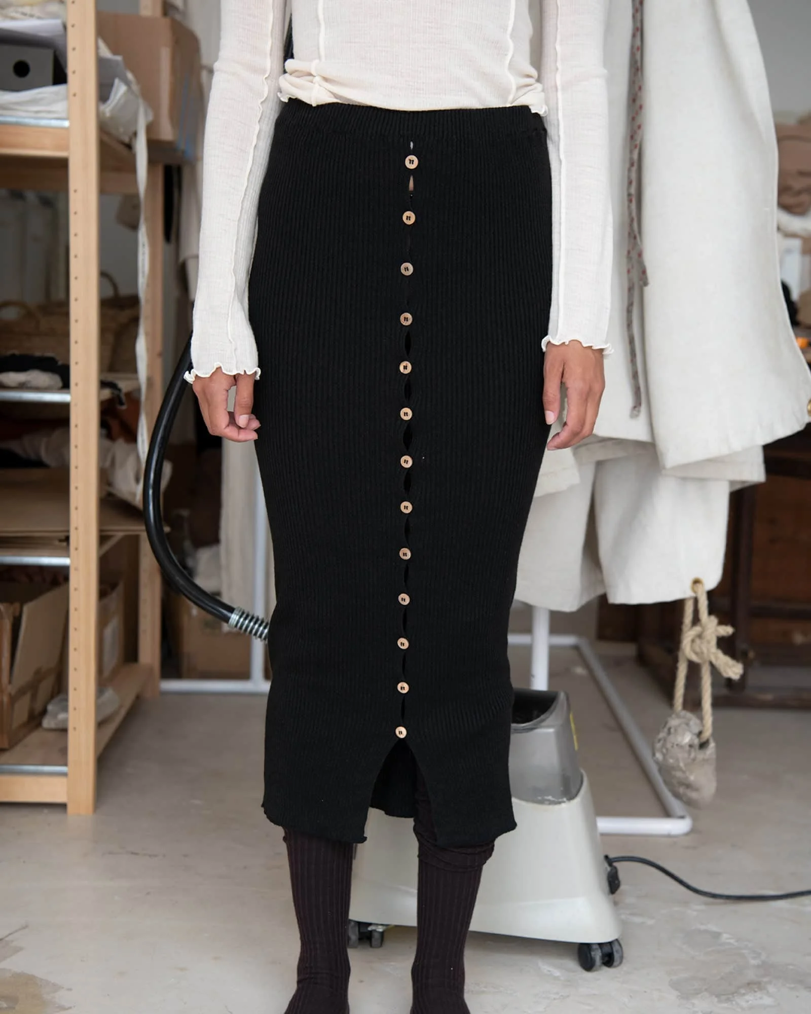 Oder Skirt - Linen Cotton Rib - 1