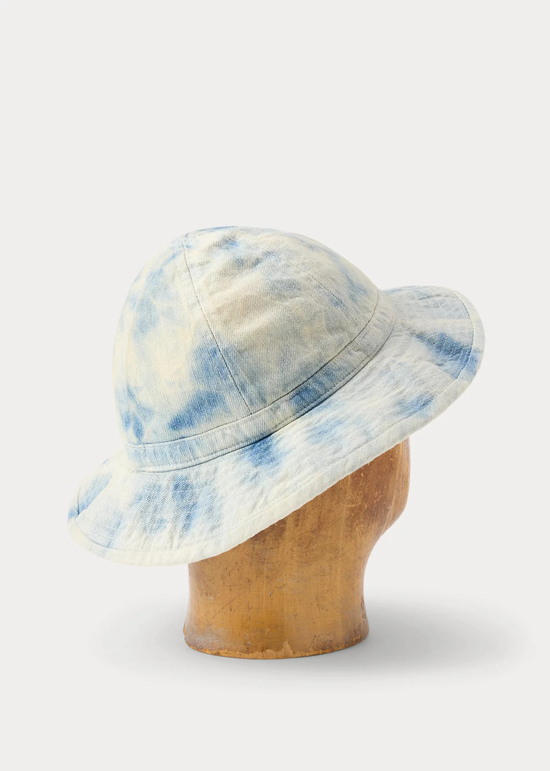 RRL by Ralph Lauren Indigo Denim Bucket Hat outlook