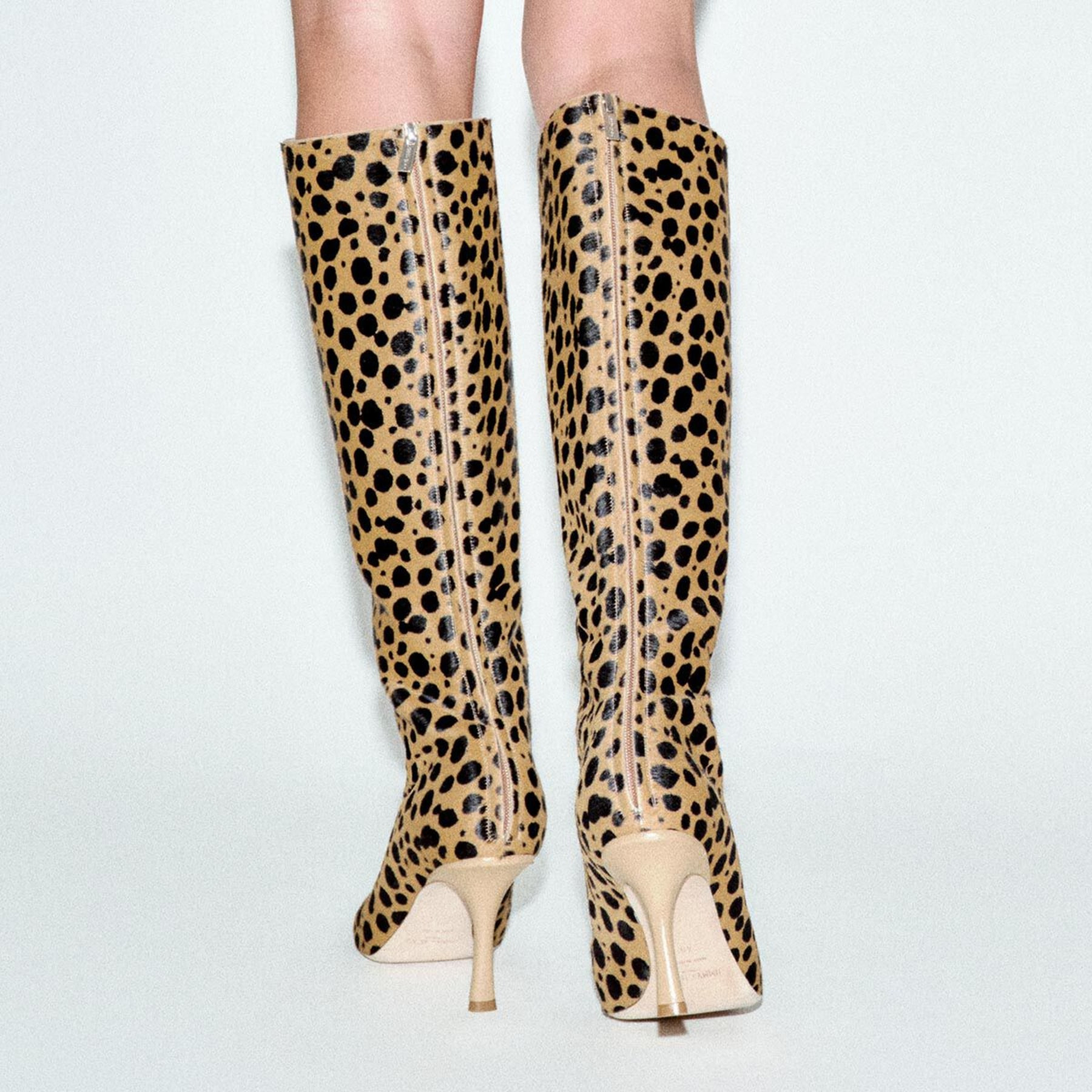 Gloria Knee High Boot 85
Natural Cheetah Print Pony Leather Knee High Boots - 5