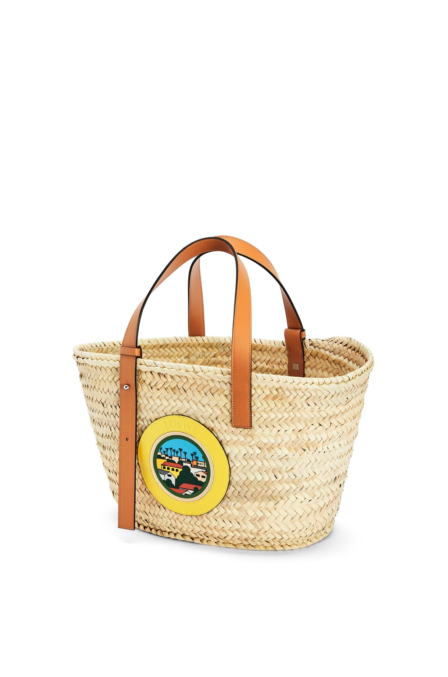 L.A. Series Basket bag in palm leaf and calfskin - 2