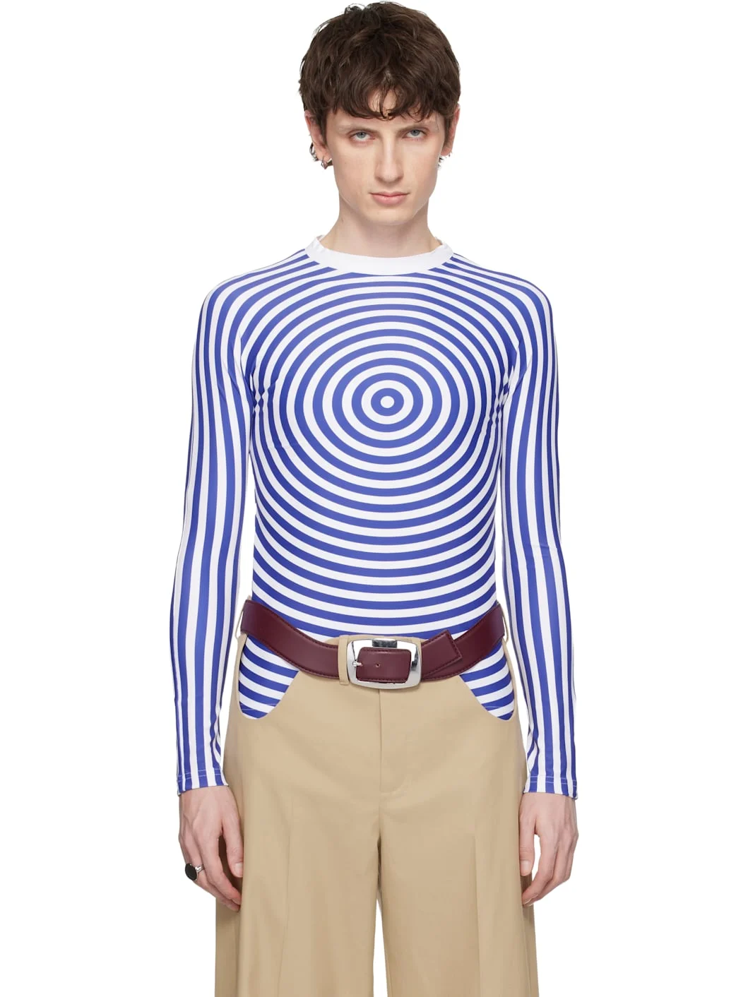 Blue & White 'The Blue Target' T-shirt - 1