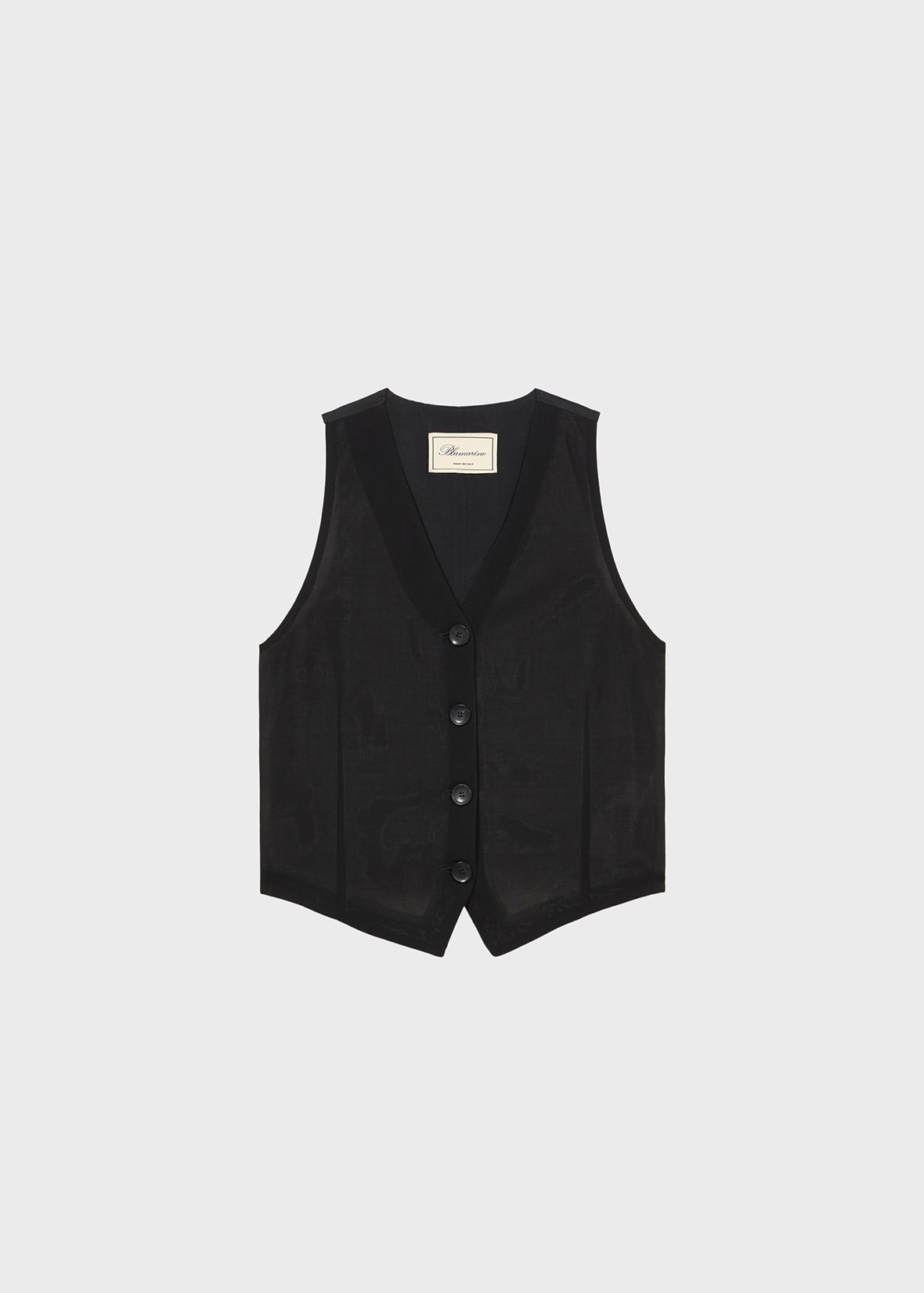 WOOL CANVAS VEST - 1