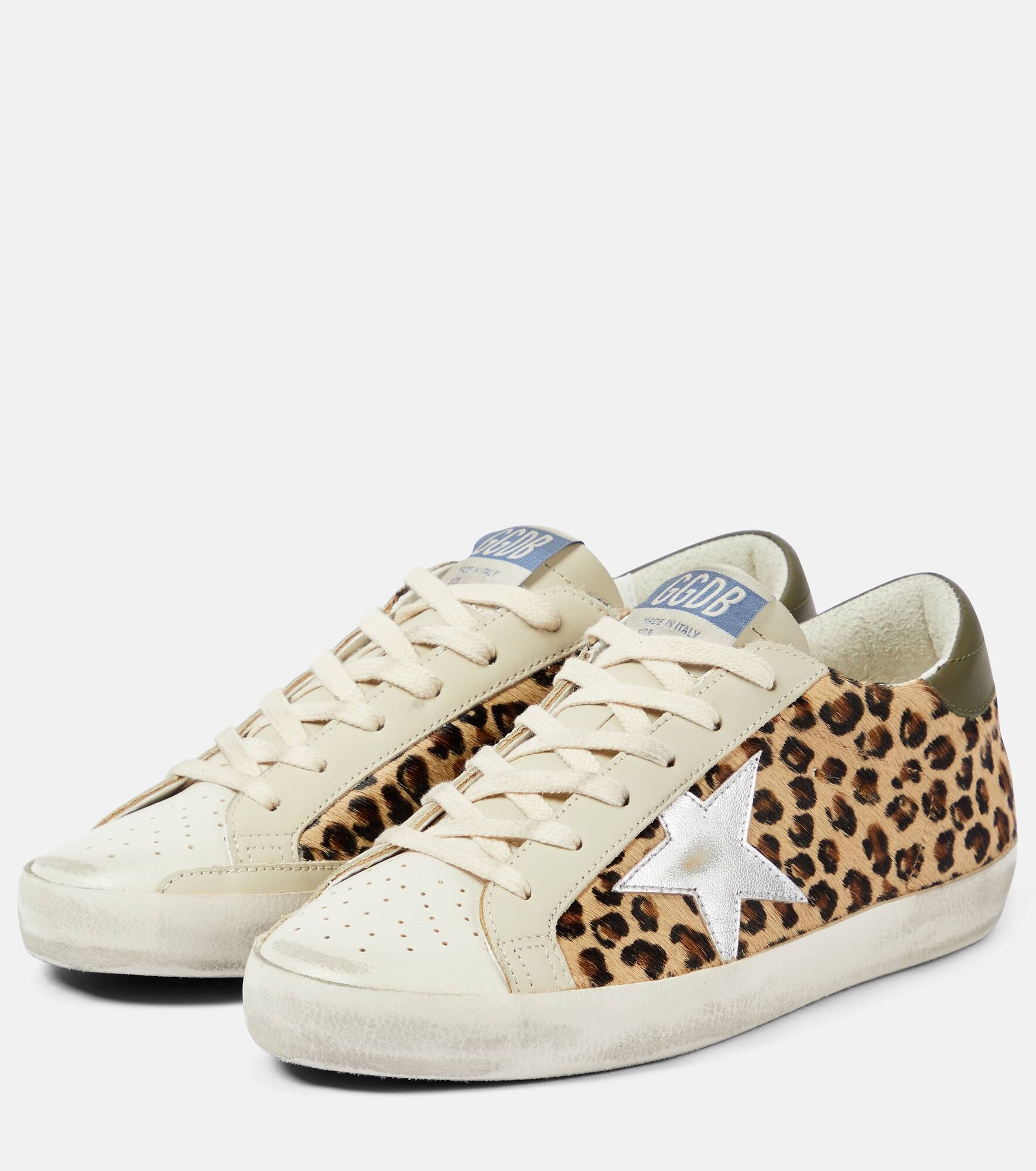 Super-Star leopard-print leather sneakers - 5