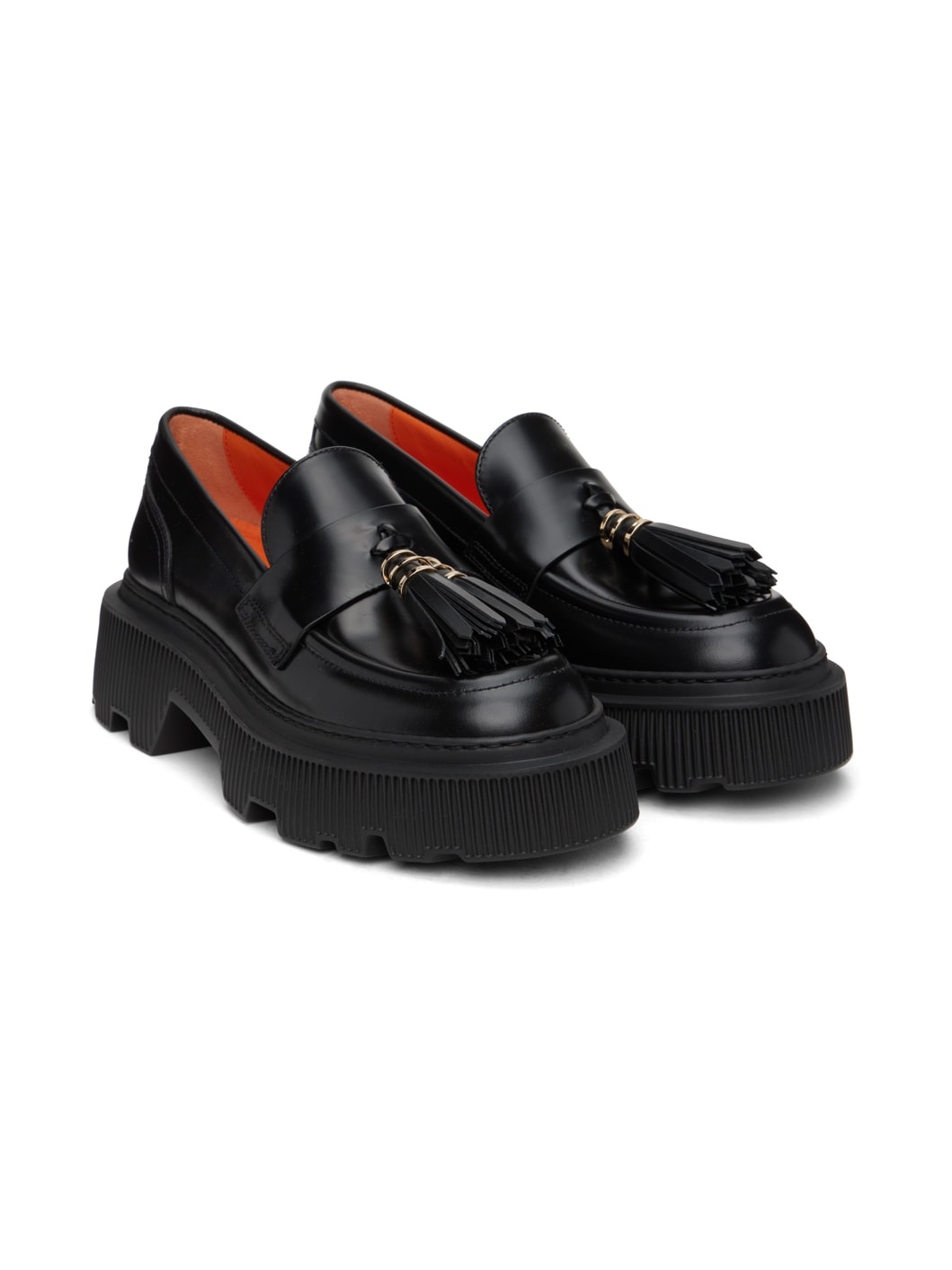 Black Tassel Loafers - 4