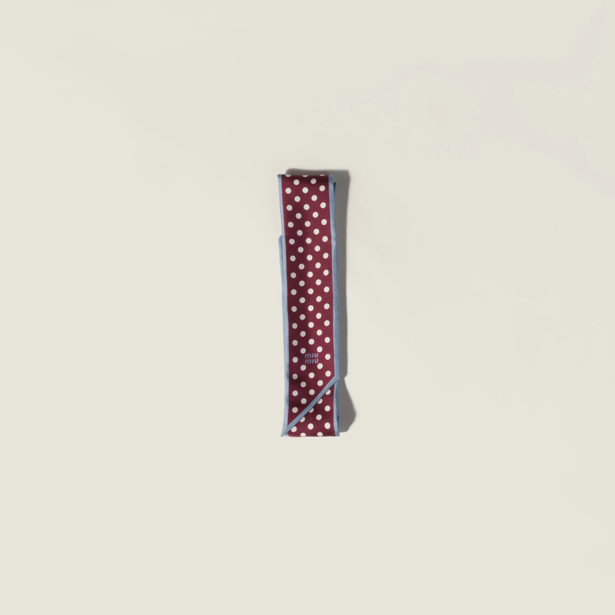 Printed twill scarf - 1
