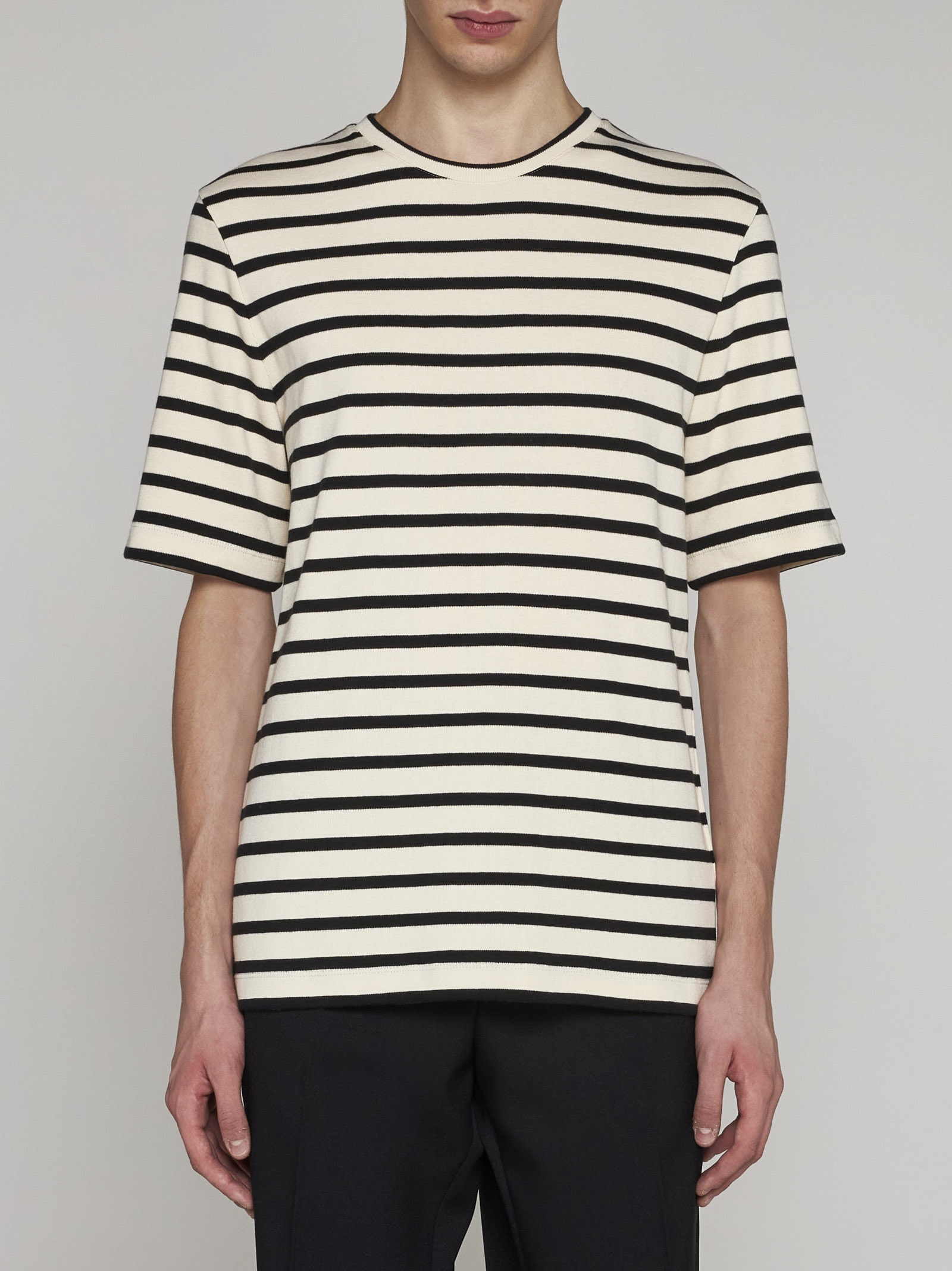 Striped cotton t-shirt - 3