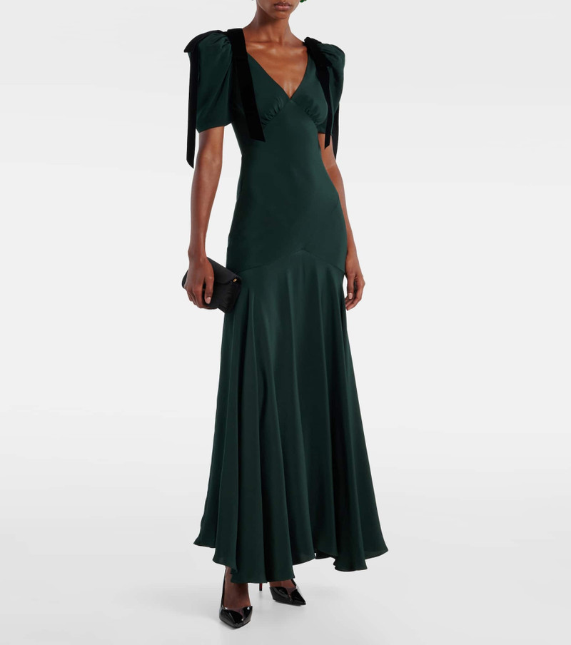 RODARTE Bow-detail silk cocktail dress outlook