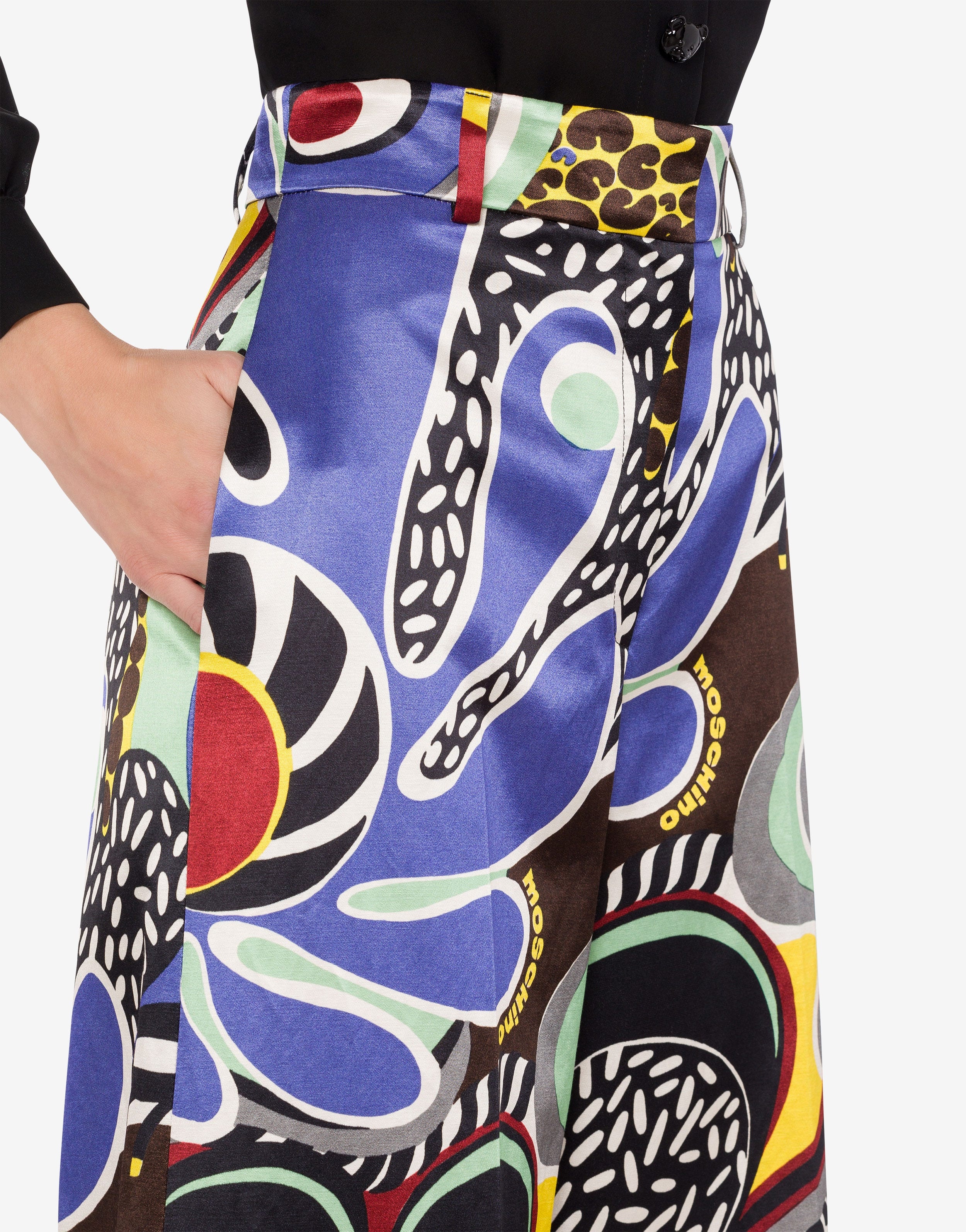 PSYCHEDELIC PRINT PALAZZO TROUSERS - 4