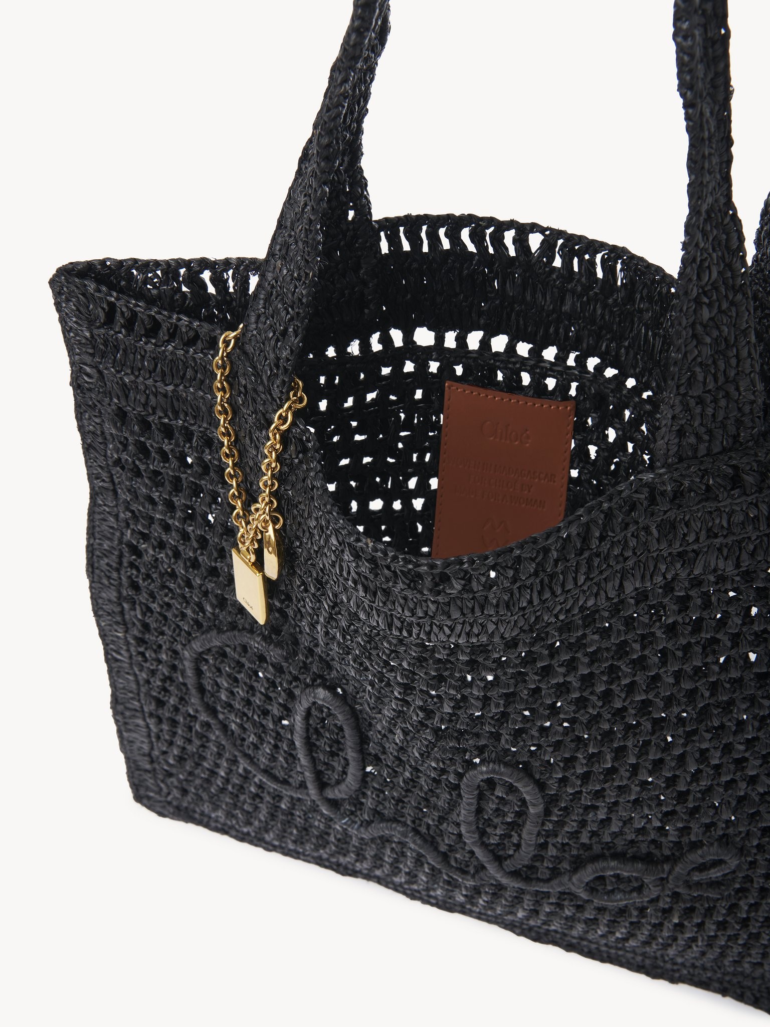 SUMMER BANANA TOTE BAG IN RAFFIA - 6