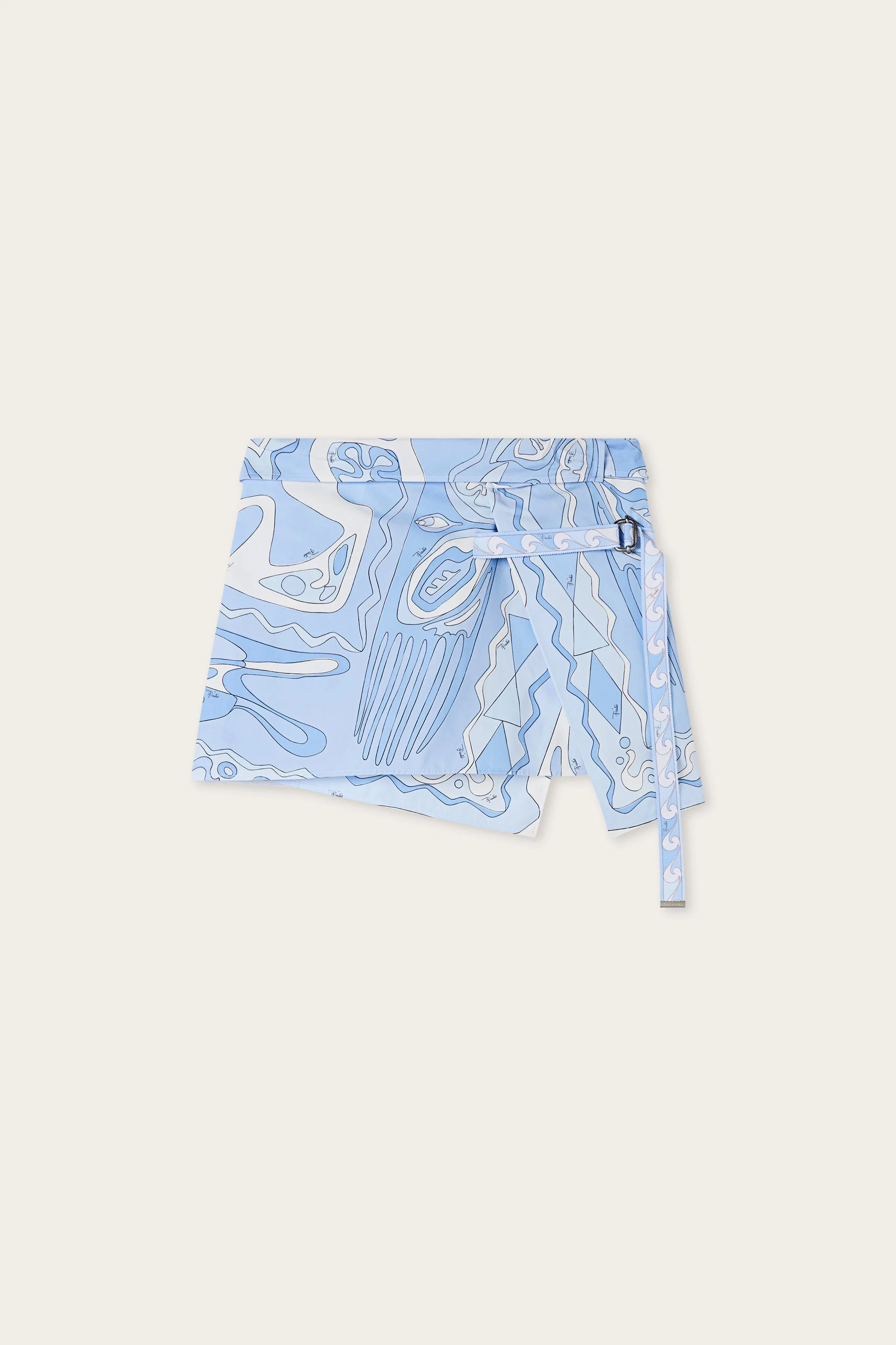 ANGOLI PRINT WRAP SKIRT - 1