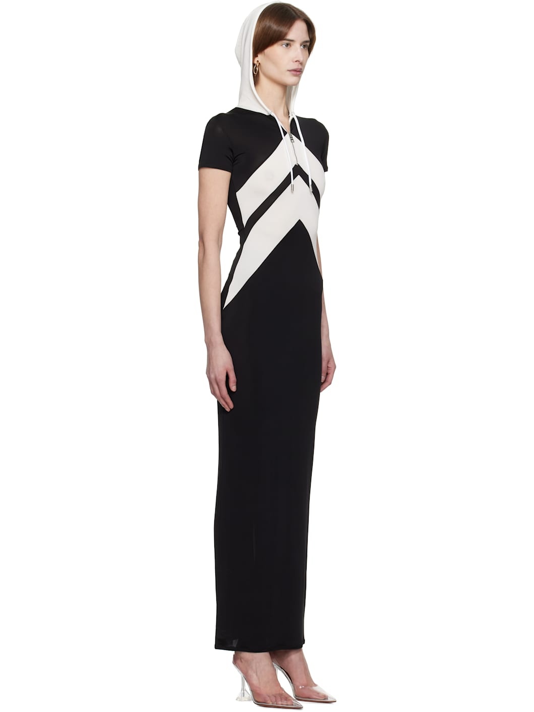 Black & White 'The Chevrons' Maxi Dress - 2