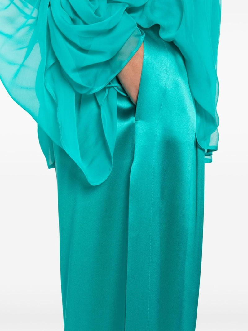 side-slits silk palazzo pants 5